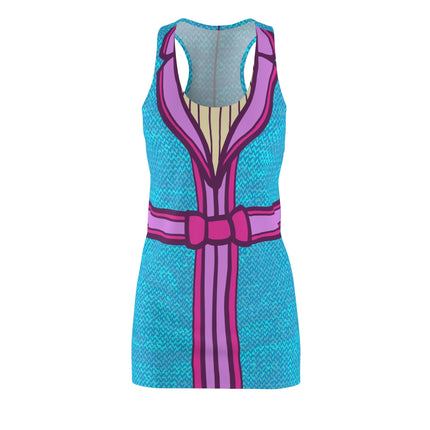 Coat Madame Sleeveless Dress - Blue, Yellow & Pink