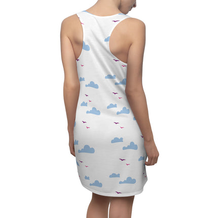 Flying in the Clouds Sleeveless Dress - White