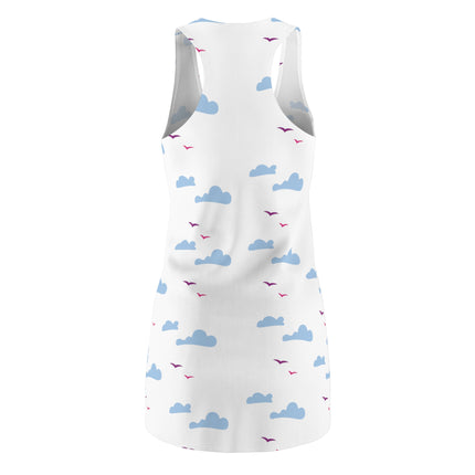 Flying in the Clouds Sleeveless Dress - White