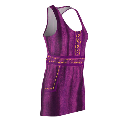 Barbie Dolly Overall Sleeveless Dress - Purple