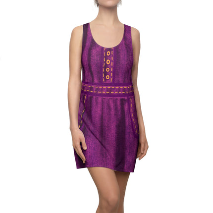 Barbie Dolly Overall Sleeveless Dress - Purple