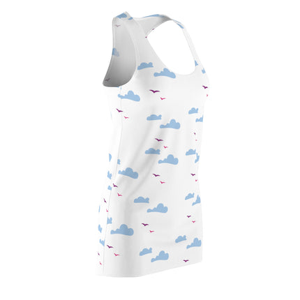 Flying in the Clouds Sleeveless Dress - White