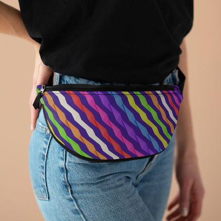 Rainbow Lines Patterns Fanny Pack