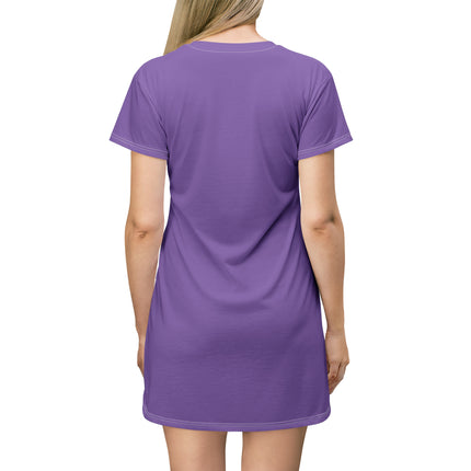 Young Forever T-Shirt Dress - Purple