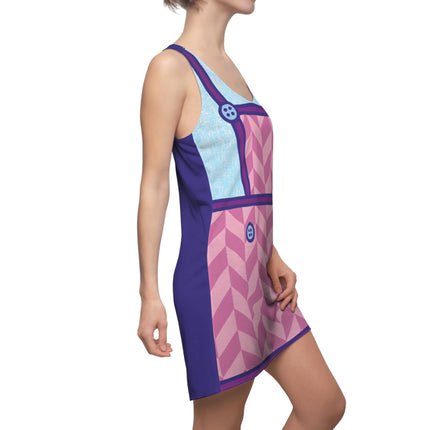 Minnie Magic Overall Sleeveless Dress - Pink, Purple & Blue