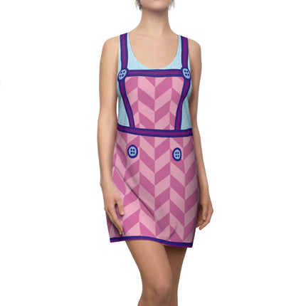 Minnie Magic Overall Sleeveless Dress - Pink, Purple & Blue