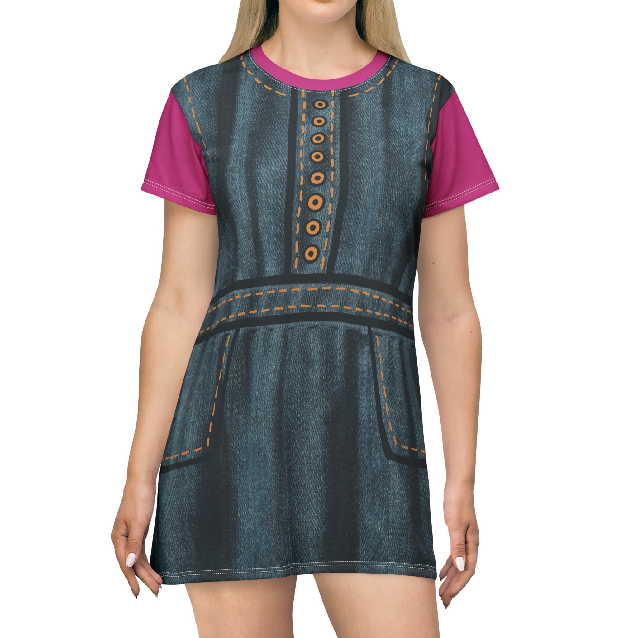 Model front image of Monki denim dungaree dress in pink | Denim dungaree  dress, Clothes, Dungaree dress