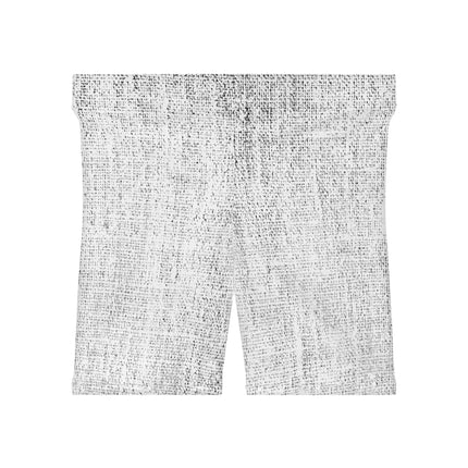 Women's Comfortable Shorts - White Jeans Texture