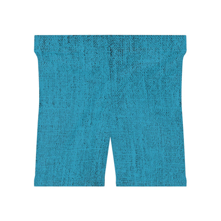 Women's Comfortable Shorts - Blue Jeans Texture