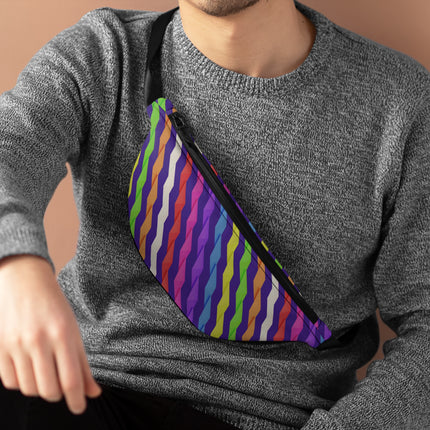 Rainbow Lines Patterns Fanny Pack