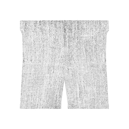 Women's Comfortable Shorts - White Jeans Texture