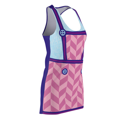 Minnie Magic Overall Sleeveless Dress - Pink, Purple & Blue