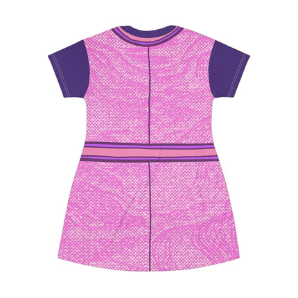 Coat Madame T-Shirt Dress - Pink & Purple