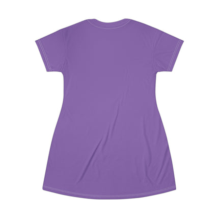 Young Forever T-Shirt Dress - Purple